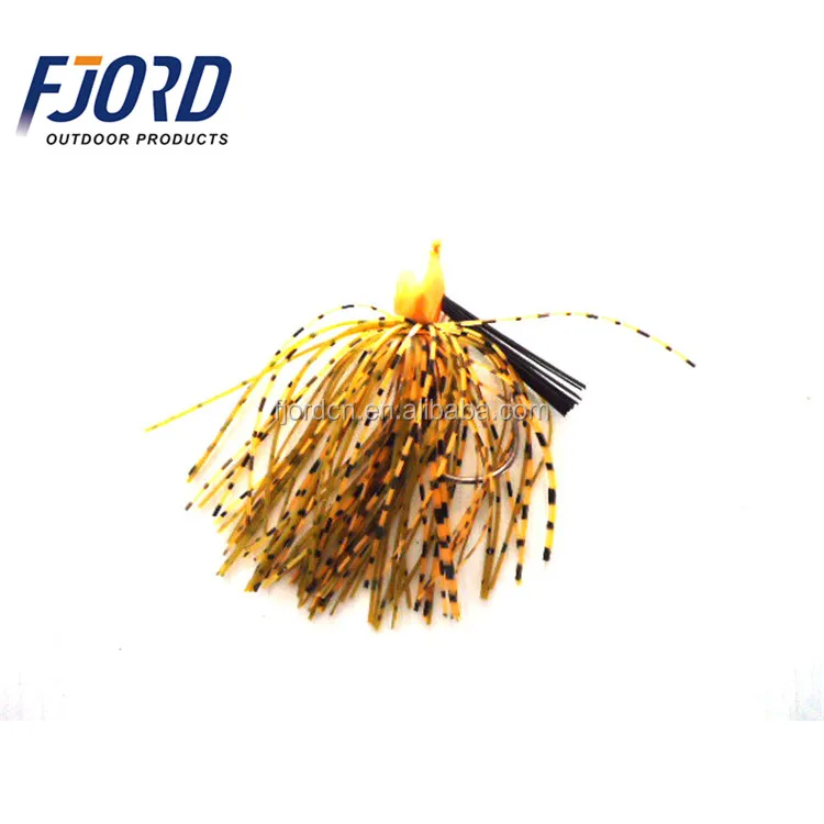FJORD Wholesale High Quality Swim Bait Rubber Jig Bass jig Fishing Lure Lead Flipping Jig Heads