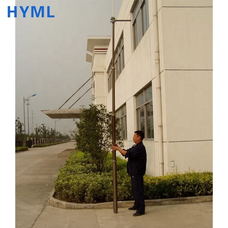 
Pneumatic telescopic mast and military shelter 