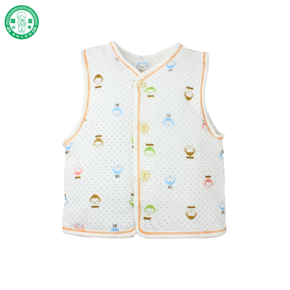 
2017 high quality baby apparel custom printing winter warm baby vest 
