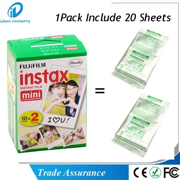
Fujifilm instax mini instant film twin pack 