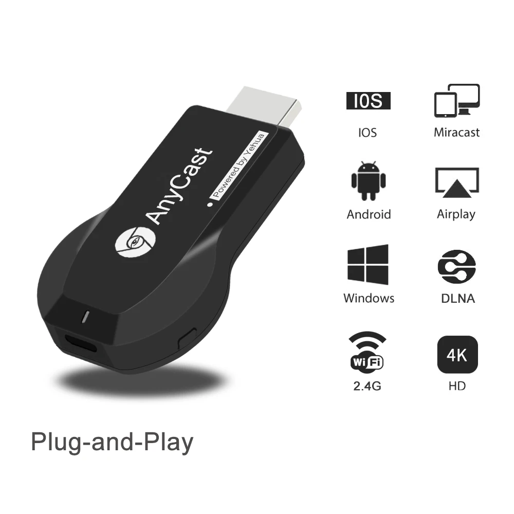 
Media Streamer Android tv Box Linux wifi Display Miracast Receiver dlna airplay Audio Anycast 1080p Wifi Display Dongle for tv 