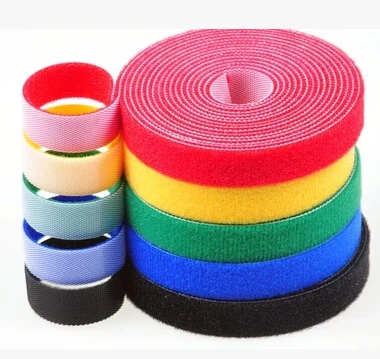 100%Nylon Reuse Fasteners Black Self-AdhesiveBack To Back Hook And Loop