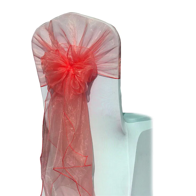 Organza Hood Sashes Chair Sashes/Bows Hoods sash for Wedding/Chair Sashes
