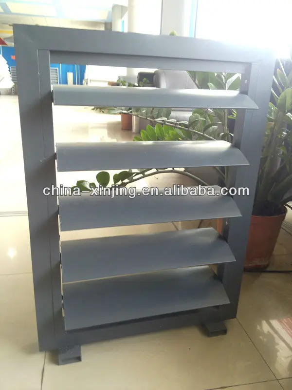 Aerofoil automatic aluminum sun shade louver extruded aluminum louver