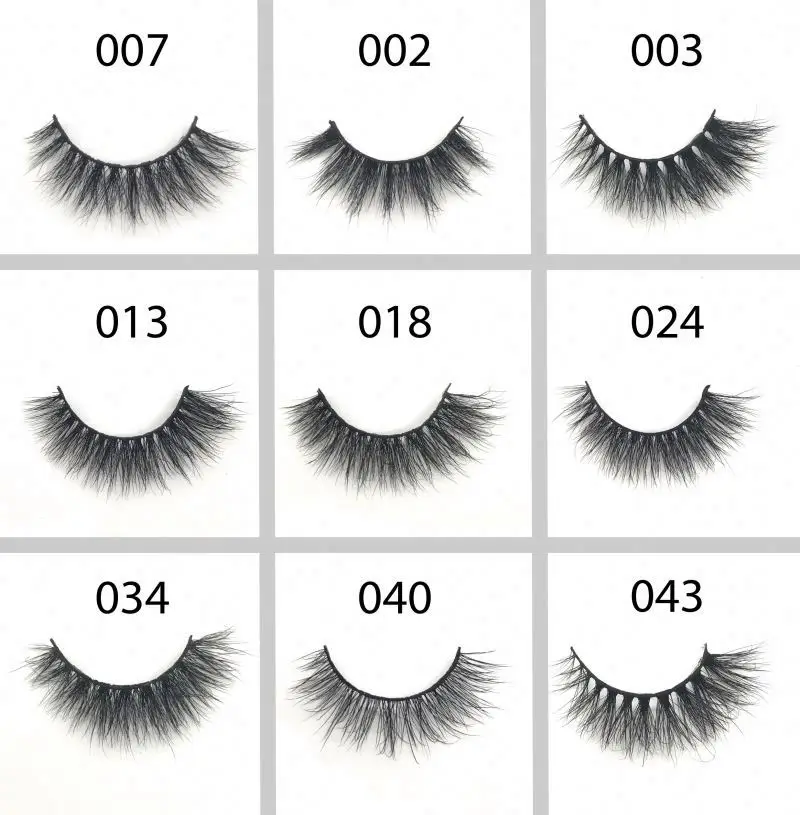 100% Mink Hair Eyelash Custom Glitter Mink Flare Eyelashes