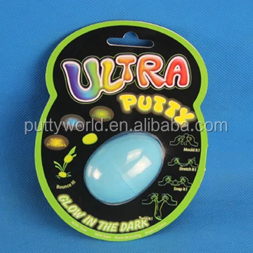
Christmas gift glow in the dark putty in surprise egg for kids 