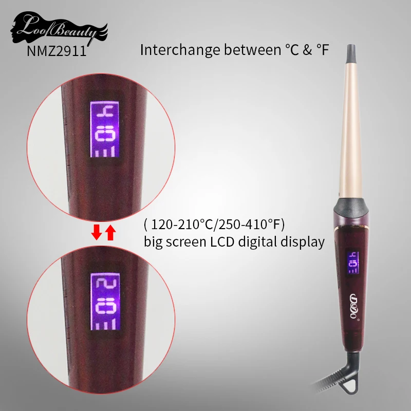 Flexible Curling Rods Automatic Hair Steam Curler Ceramic Curling Iron Wand Salon Professional Auto Rotating