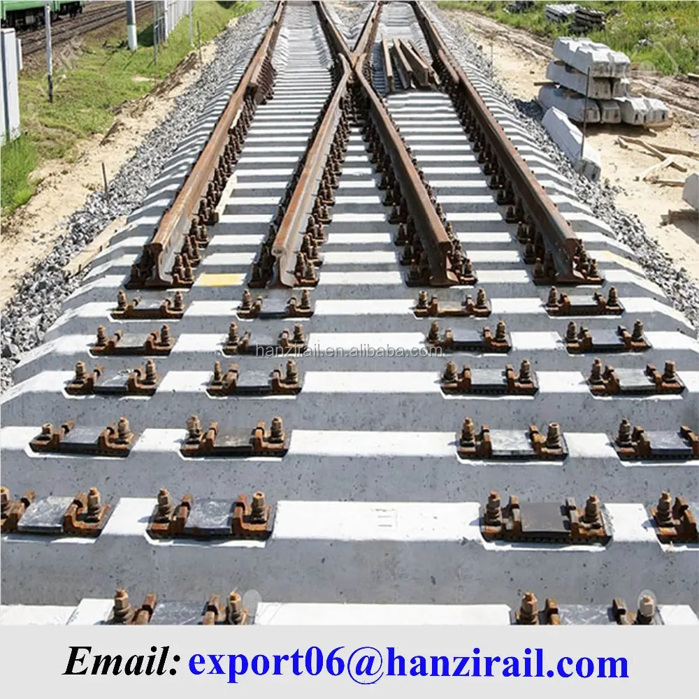 Steel Rail Track Turnout For Railway and Subways