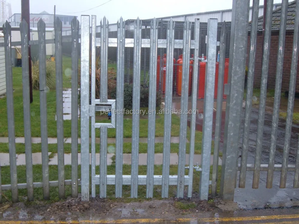 
Wholesale Galvanized metal palisade pedestrian gates and fencing 