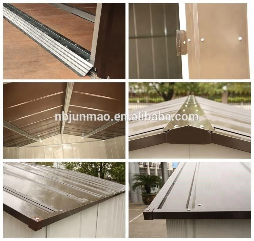 Made in China outdoor use metal backyard and garden tools storage sheds lockable