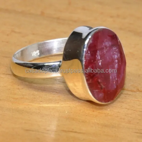 Ruby Beautiful jewelry ring design silver ring jewelry with natural stone ER926