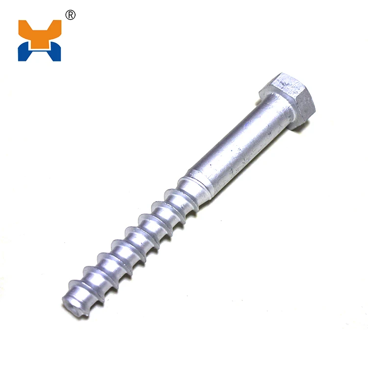 high quality China Railway locomotive accessories customized steel railway fastening system screw spikes