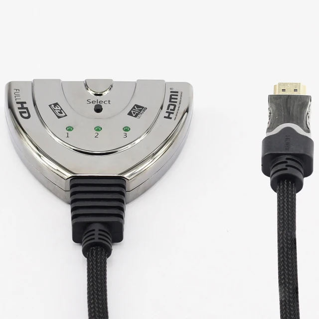 Выход 3 порта 1080P 4K HDMI переключатель 3x1 для DVD-плеера PS4 PC TV в 1 спутниковый ТВ-приемник ИК пульт дистанционного управления Hdmi 2 0 Oem/yunzuo