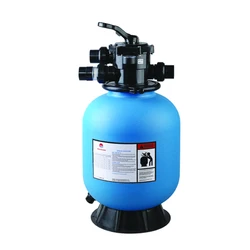 Top quality 0.5-0.8mm sand filter 300 kPa/44 psi/3.0 bar PE Pool sand filter for swimming pool