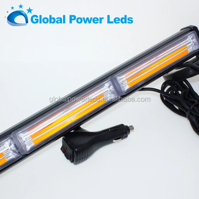 40W LED COB rotating strobe light bar amber warning beacon light bar water proof traffic advisor light bar