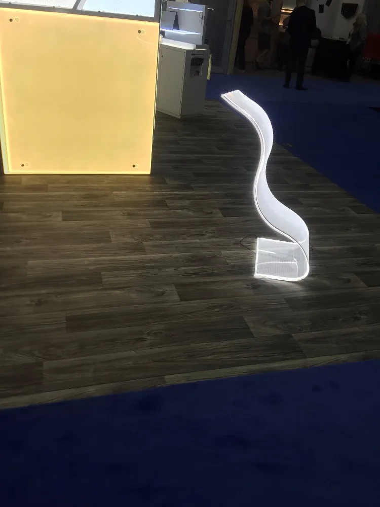 
Custom size and shape V cutting RGB White edge lit acrylic light guide plate led panel for decoration / lighting / backlight 