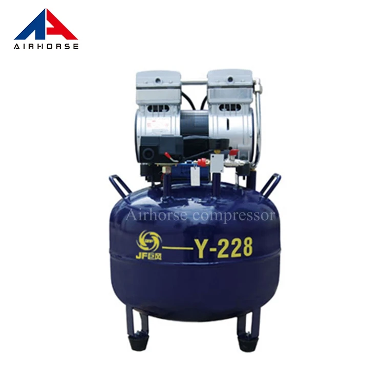 Горячие продажи Европейского качества ISO oilless портативный oil free silent стоматологический компрессор