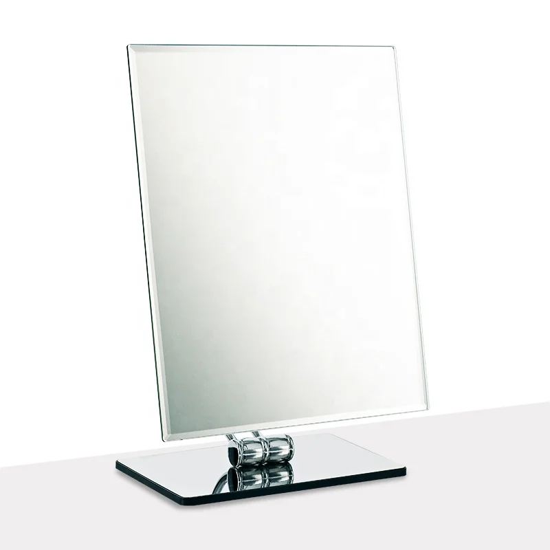 Sufficient Size Extra Large Table Top Stand Up Make Up Vanity Mirror 1X For Hair Style