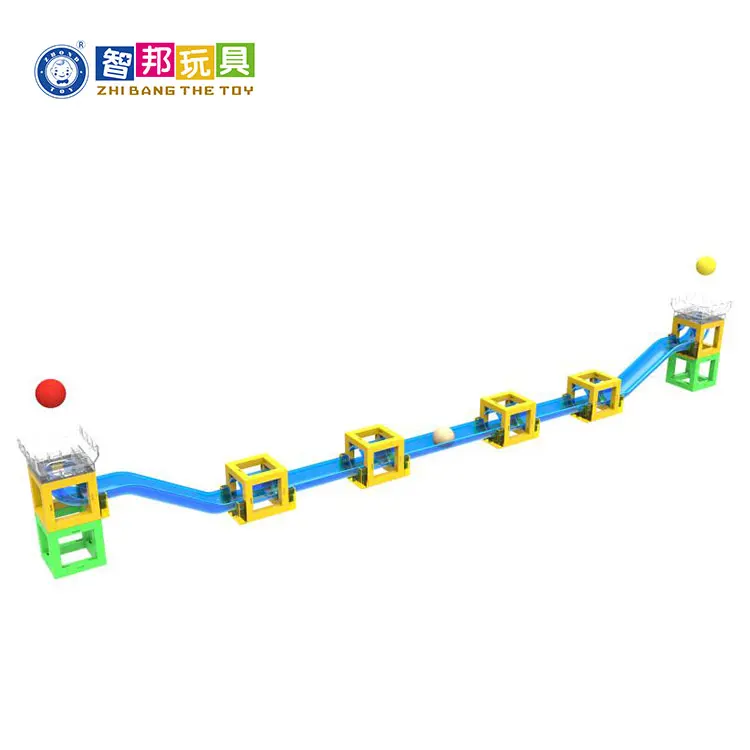 Educational Toys Distributors Good Quality 54Pcs Magnetic Blocks With Marble Run For Sale