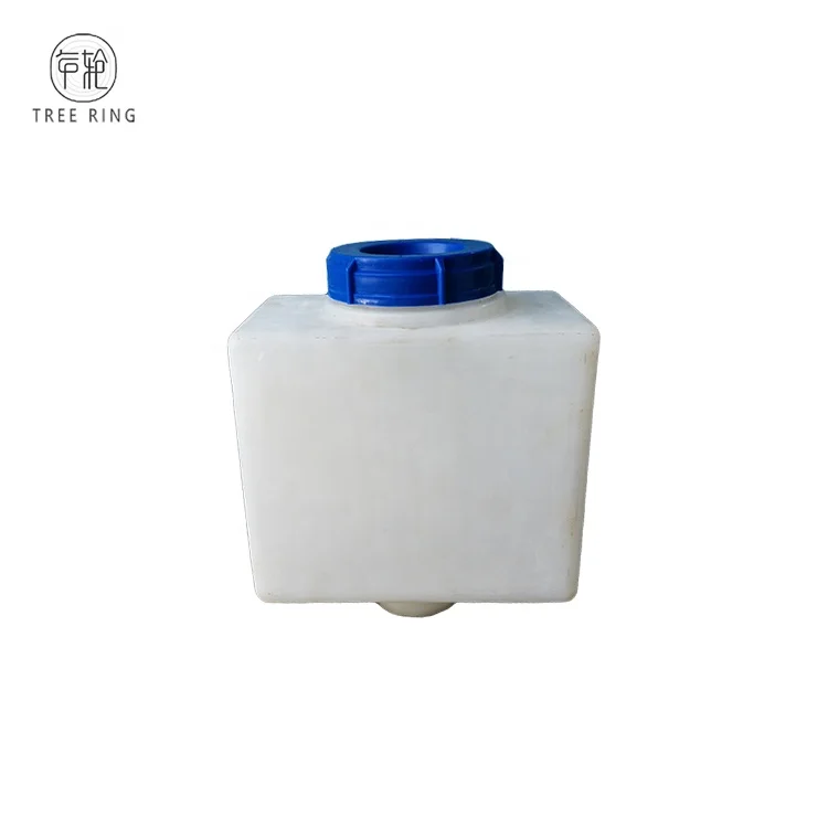 PE Food Grade  20liter Rectangular Cone Bottom Small Dosing Tank For Car Renovation Water Storage