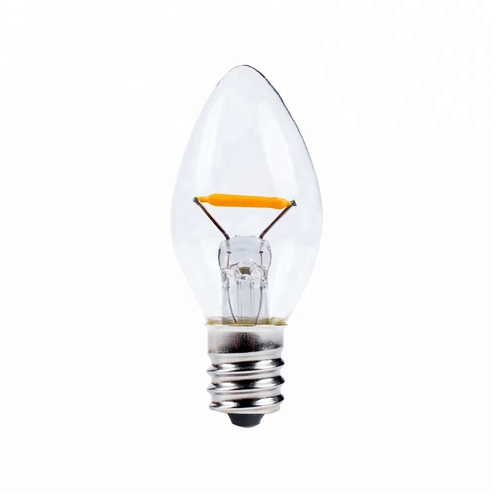  Chinlighting 110V 0 5 W E12 Базовая цветная энергосберегающая лампа накаливания замена мини C7