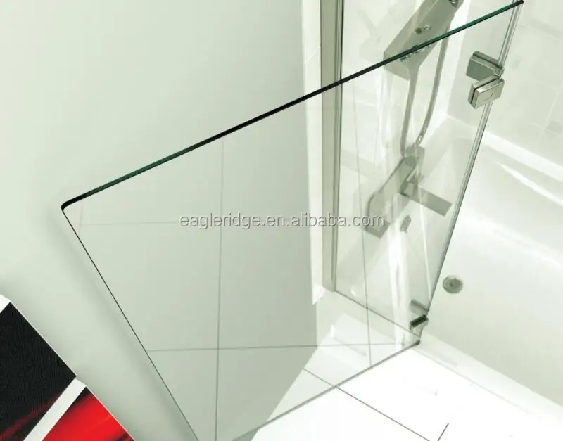 Simple hinges folding bath shower screen panel