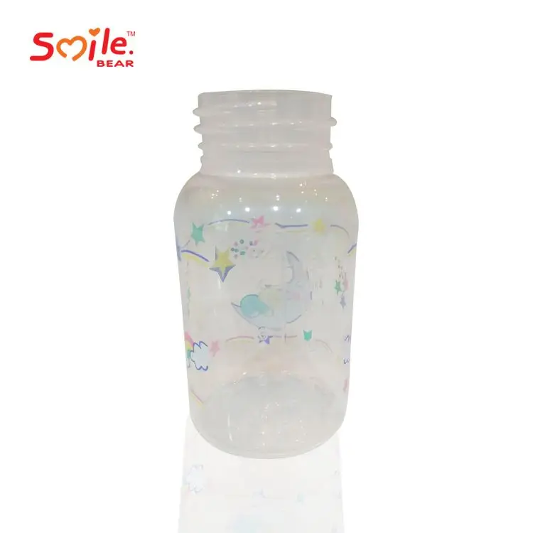 
Smile Bear High Quality 125ml Standard Neck PP Baby Feeding Bottle With Handle For New Born Baby 