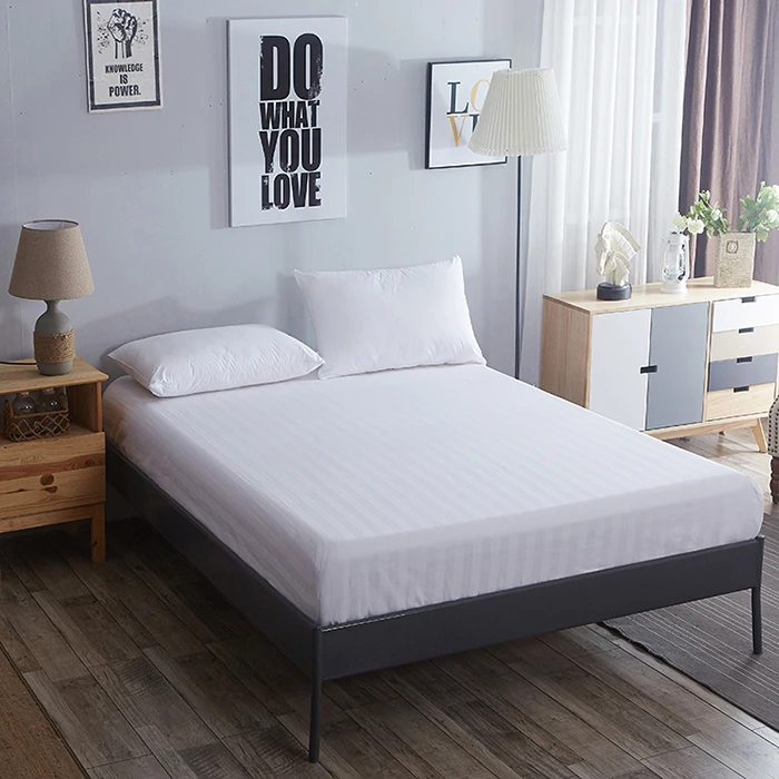 
Wholesale white queen size hotel fitted sheets for bedding 