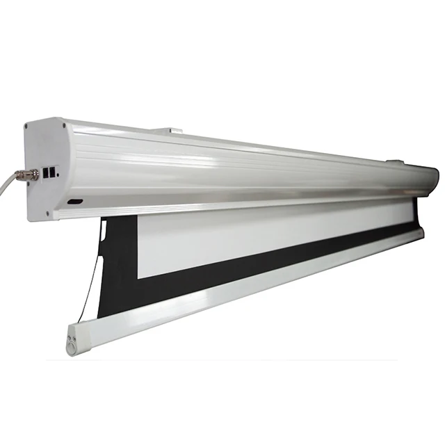 Проекционный экран с трубчатым двигателем белый 120