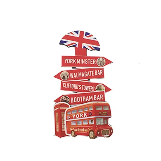 Custom Tourist Souvenirs Portugal 3d Wooden Fridge Magnet