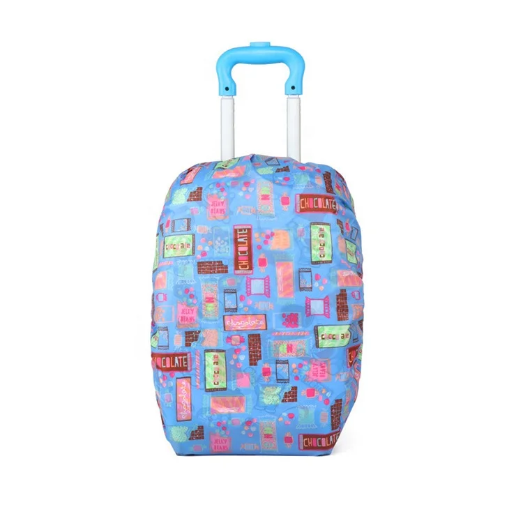 Fashion Waterproof Suitcase Protective Travel Plastic Luggage Cover With Custom Logo
