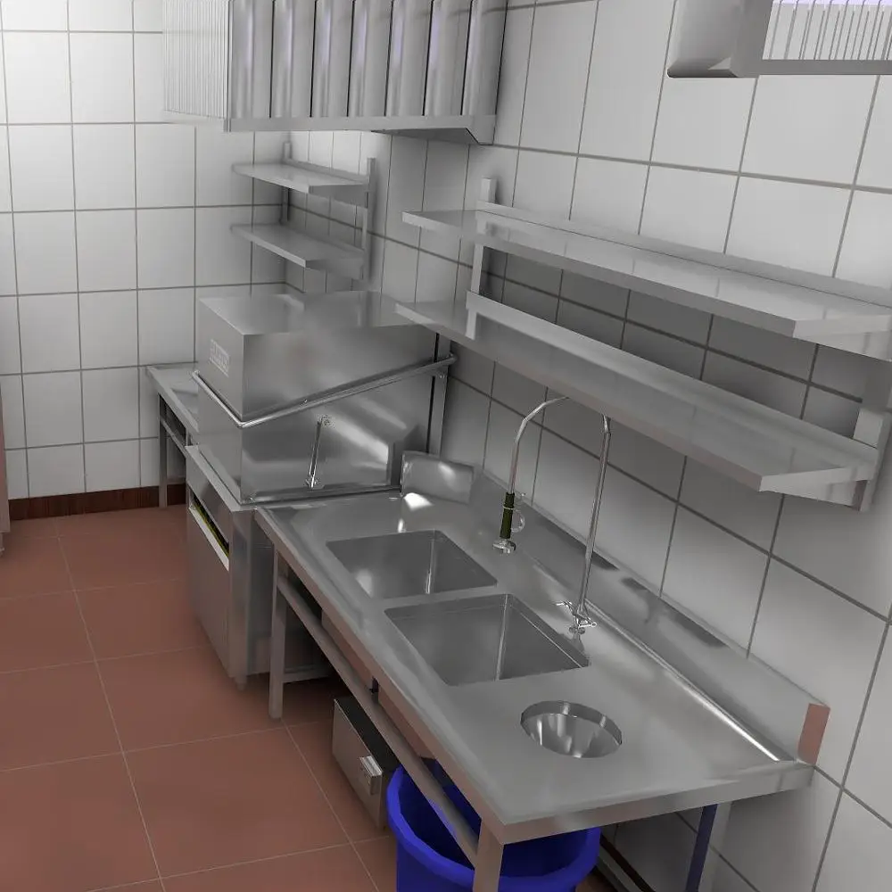 China professional commercial kitchen 3D design and CAD commercial kitchen layout design with restaurant solutions