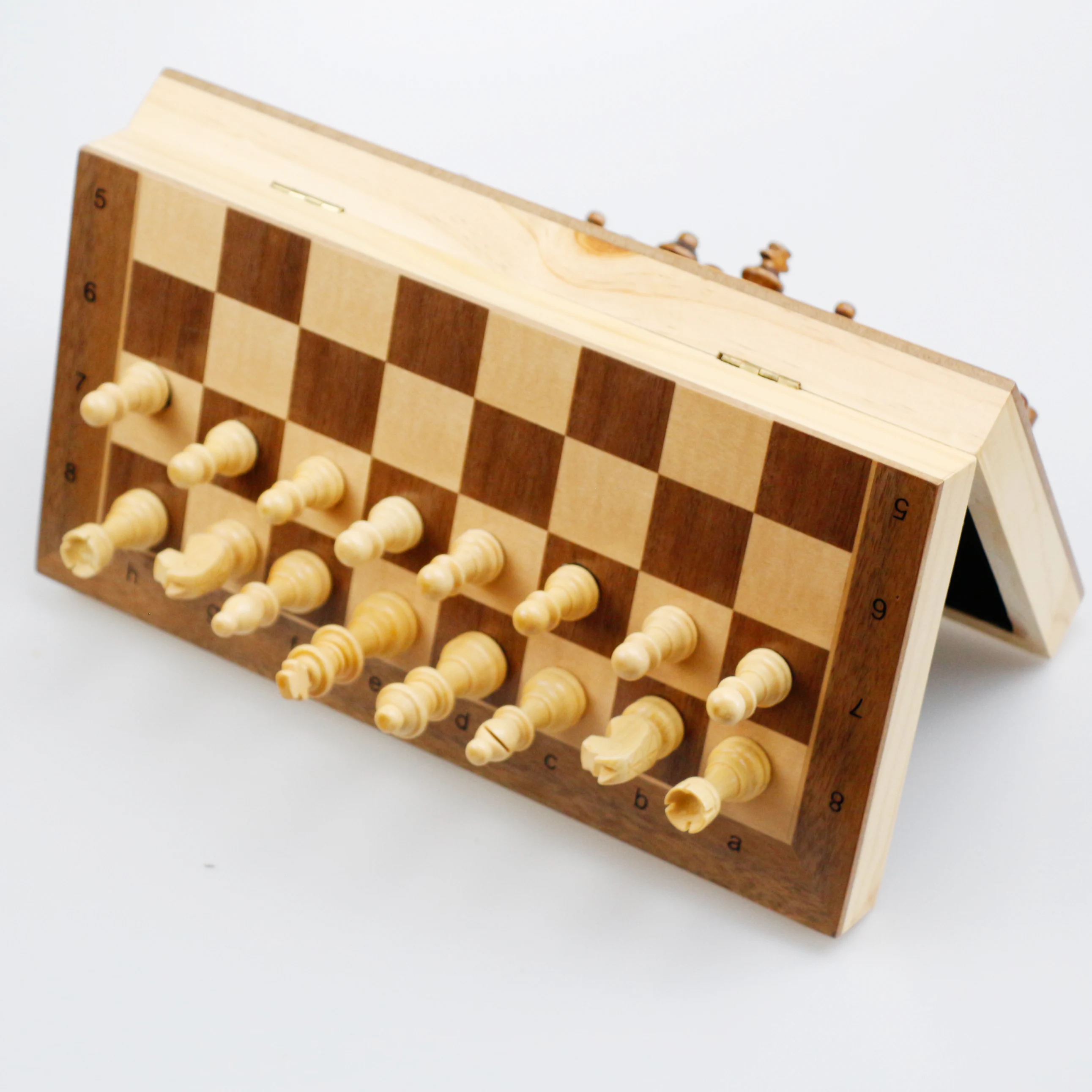 
Premium 15 Inch Folding Universal Standard Magnetic Wooden Chess Board Sets Chess Game 