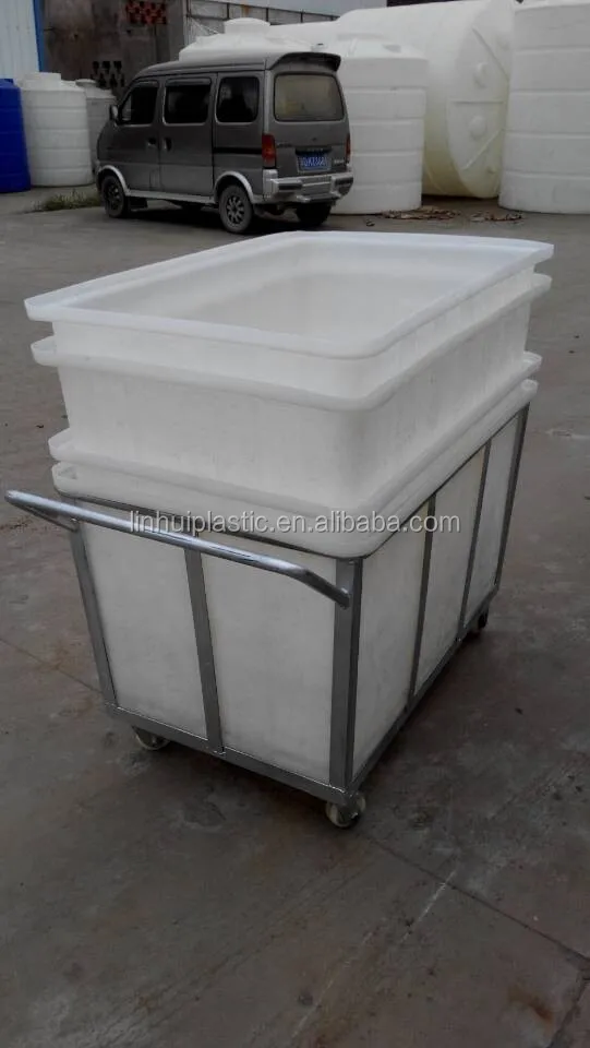 450 Ltr Heavy Duty Crate made for manufacturing plant by LLDPE rotomoulding technique