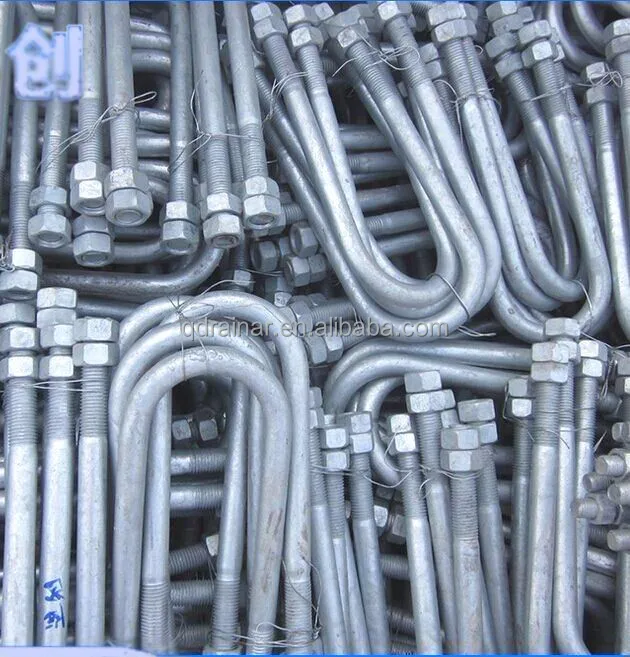 Galvanized L shape and J shape  eye head Anchor Bolt