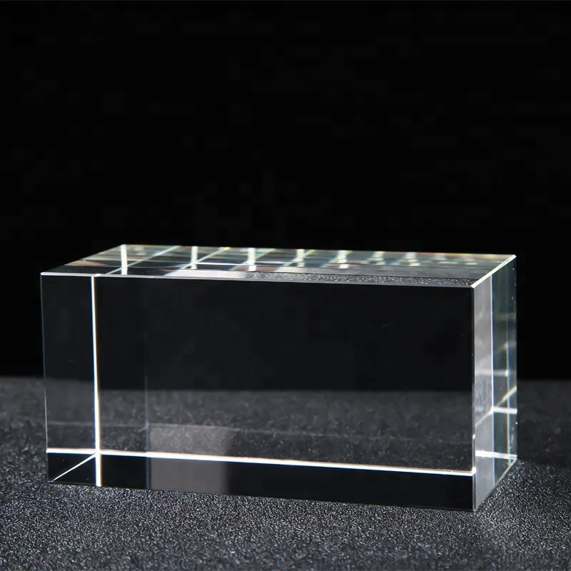 
Pujiang manufacturer top selling transparent 3D laser engraving blank crystal cube 