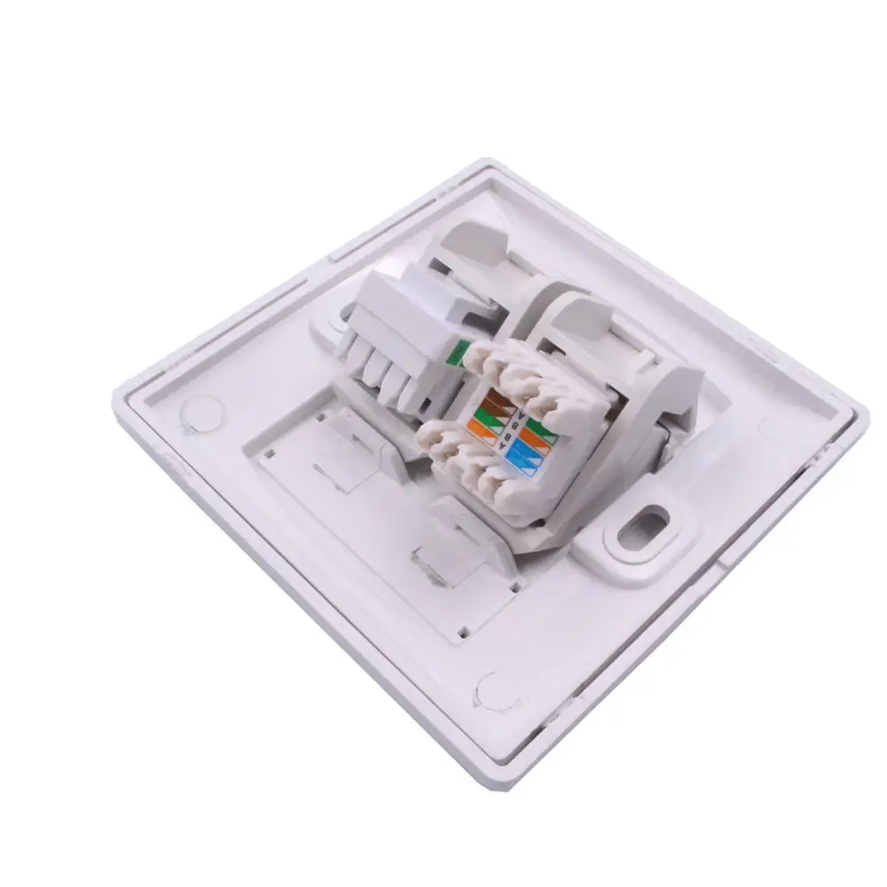 86 Type RJ45 Face Plate Wall socket cat5e cat6 2 Dual Port Face Plate