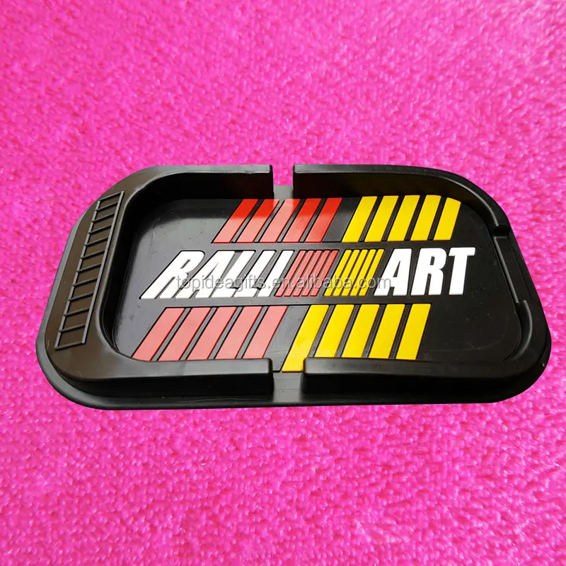 Factory New design car accessories dashboard pvc phone holder anti slip mat with color raised logo Customized