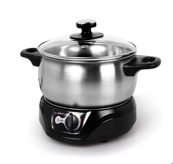 Electric stainless steel mini hot pot