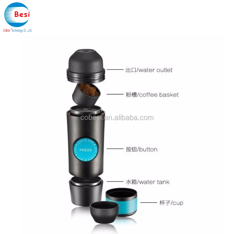 Mini Portable Electric Espresso coffee maker with CB/CE/EMC/RoHS