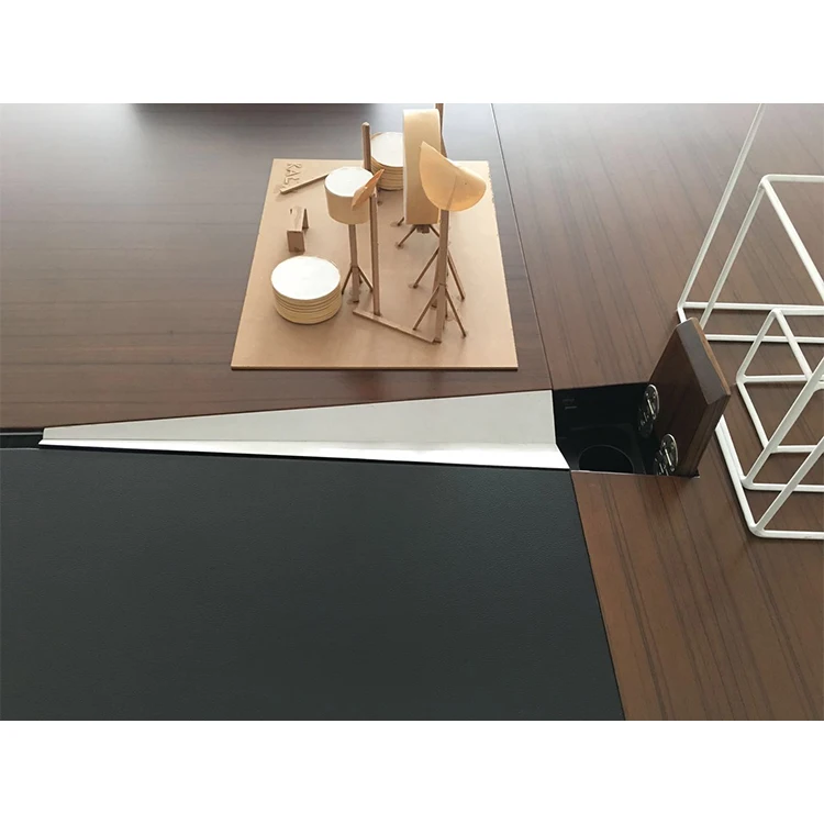 Hot sale principal desk office furniture counter table luxury solid wooden manager/CEO/boss computer table customized good price