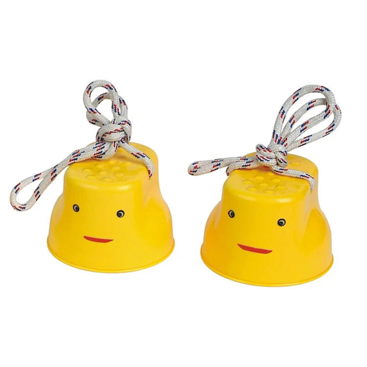 Plastic kids walking stepper balance toy children plastic stilts with rope