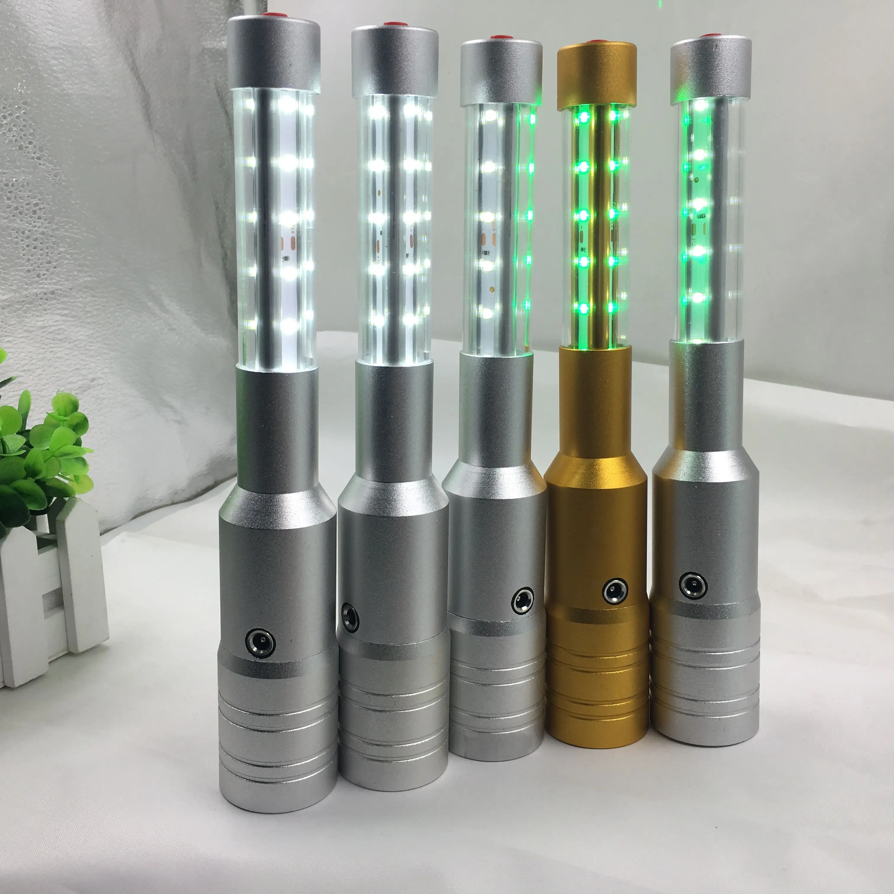 High Quality Aluminum Alloy Rechargeable wine LED Bottle Sparklers