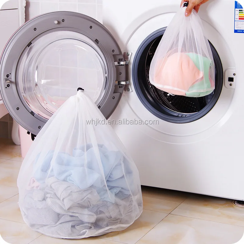 foldable lingerie wash polyester laundry bag for washing machine