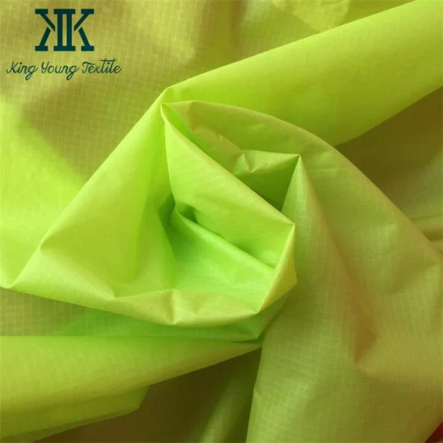 lightweight DWR coated waterproof 20d 40D ripstop nylon fabric