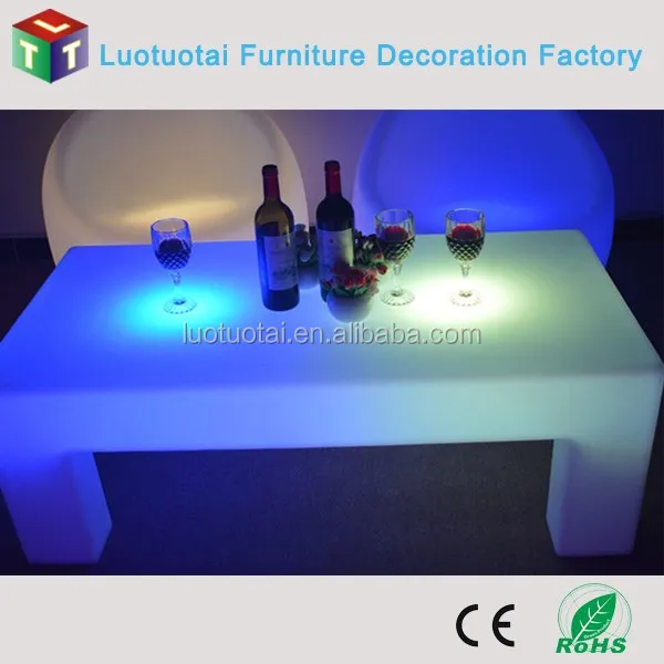 Illuminated Living Room use LED Tea table/LED Coffee Table