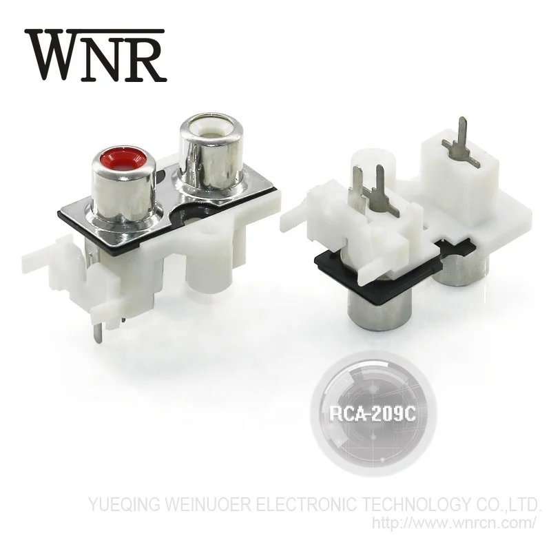 Cheap Factory for Sale WNRE 2 outlet 4 pin Rca Jack pcb mount