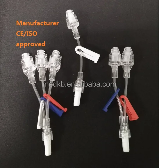 Medical IV set Needle free connector with extension tube;medical needleless connector