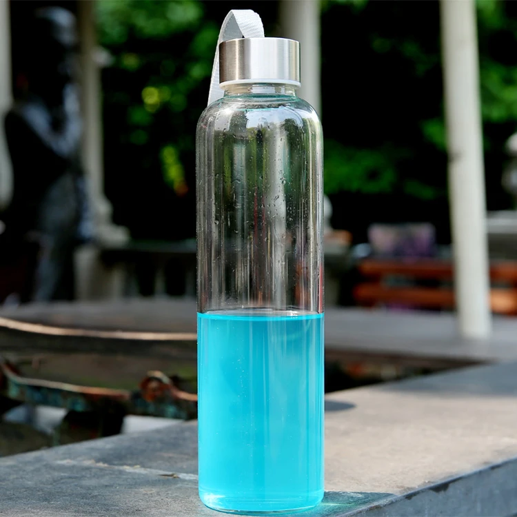 BPA Free Develop logo hot water bottle glass Chinese wholesalers