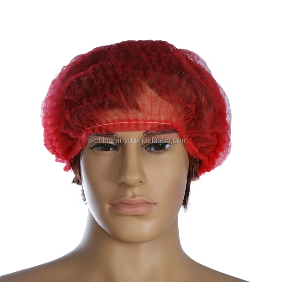 disposable non-woven food industry hairnet cap